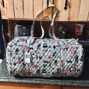 Vera Bradley Dog Show Large Traveler Duffel Bag